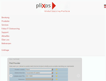 Tablet Screenshot of plixos.com